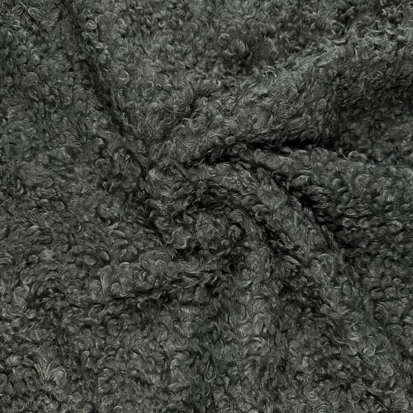 Metráž Kabátovina Curly Boucle - Zelená tmavá