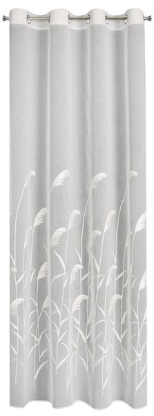 ZÁCLONA NA KRÚŽKOCH ABBIE 140X250 CM KRÉMOVÁ