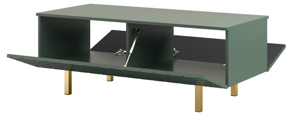 Konferenčný stolík Scalia II 120 2K s úložným priestorom - labrador mat / zlaté nožičky - Limitovaná ponuka