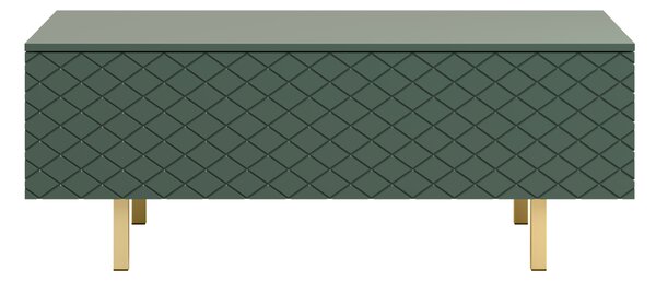 Konferenčný stolík Scalia II 120 2K s úložným priestorom - labrador mat / zlaté nožičky - Limitovaná ponuka