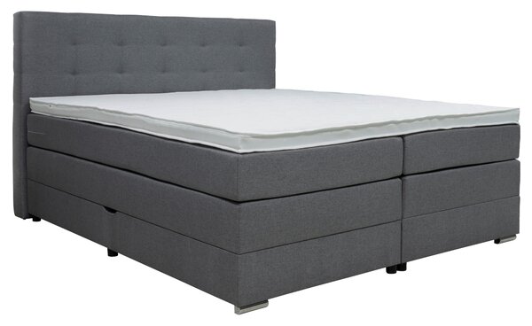 BOXSPRINGOVÁ POSTEĽ, 180/200 cm, sivá Moderano - Postele