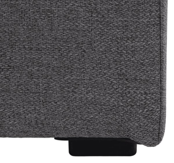 KONDELA Boxspringová posteľ, 140x200, sivá látka, KAMILIA