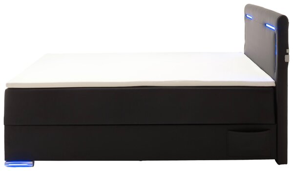 BOXSPRINGOVÁ POSTEĽ, 140/200 cm čierna Xora - Postele, Online Only
