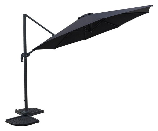 Sivý slnečník 300x300 cm Deluxe – Garden Pleasure
