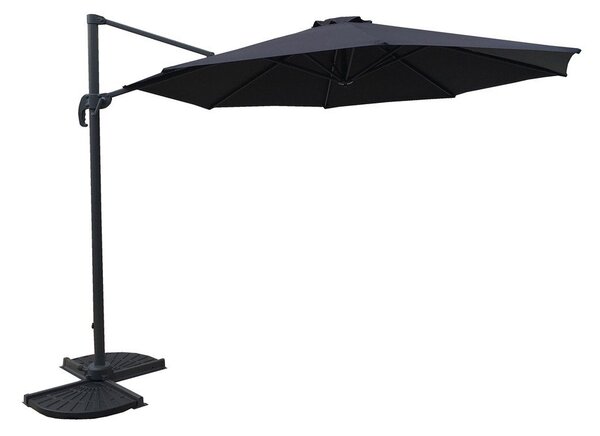 Sivý slnečník 300x300 cm Deluxe – Garden Pleasure
