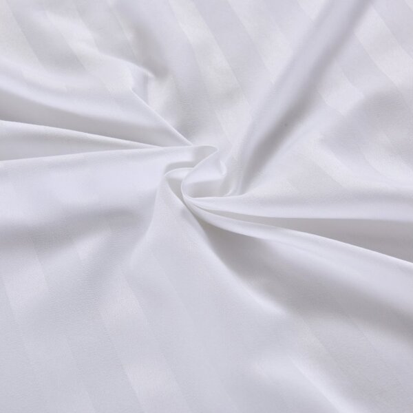 Hotelové obliečky z mikrovlákna JASMINE biele - prúžok 2 cm Rozmer obliečky: 70 x 90 cm | 140 x 220 cm