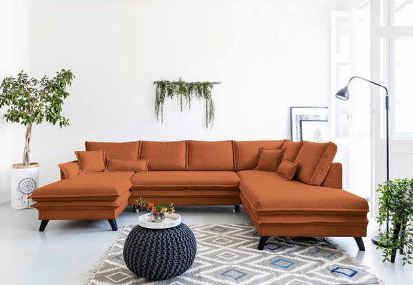 SEDACIA SÚPRAVA, textil, terakotová P & B - Sedačky, Online Only