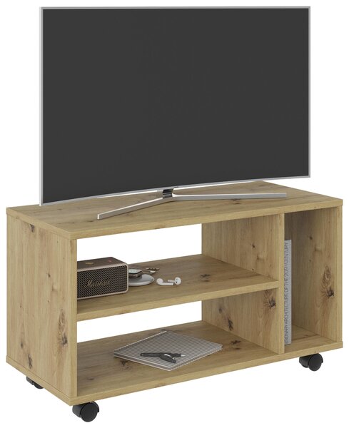 SKRINKA POD TV, dub artisan, 73,5/42/33,5 cm Carryhome - TV nábytok