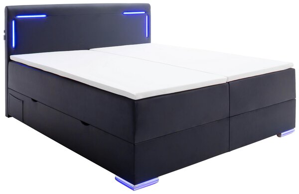 BOXSPRINGOVÁ POSTEĽ, 160/200 cm, čierna Xora - Postele, Online Only