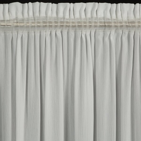 ZÁCLONA NA PÁSKE MELINDA 135X270 CM BIELA