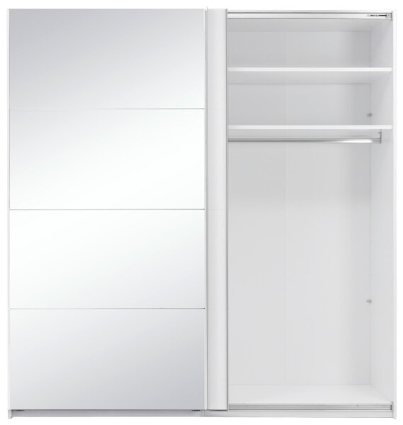 SKRIŇA S POSUVNÝMI DVERAMI, biela, 200/210/62 cm MID.YOU - Skrine, Online Only