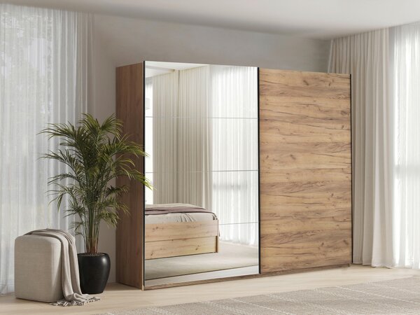 SKRIŇA S POSUVNÝMI DVERAMI, farba duba, 250/210/62 cm P & B - Skrine, Online Only