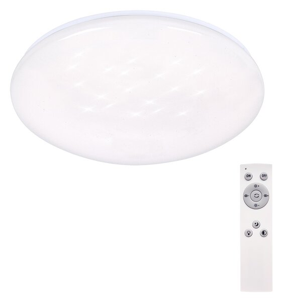 SOLIGHT LED stropné svetlo Star, okrúhle, 24W, 2400lm, diaľkové ovládanie, 37cm