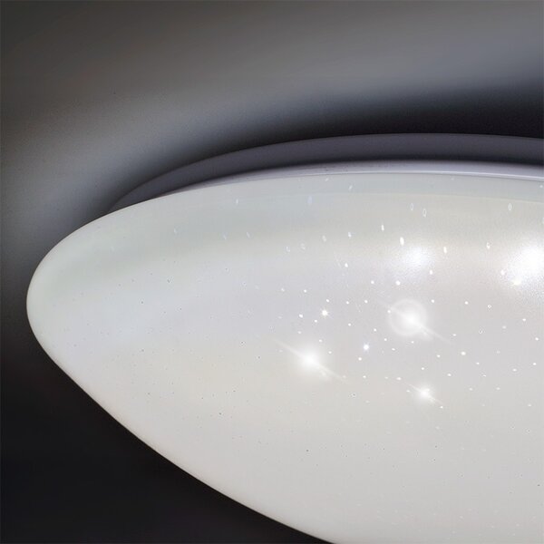 SOLIGHT LED stropné svetlo Star, okrúhle, 24W, 2400lm, diaľkové ovládanie, 37cm