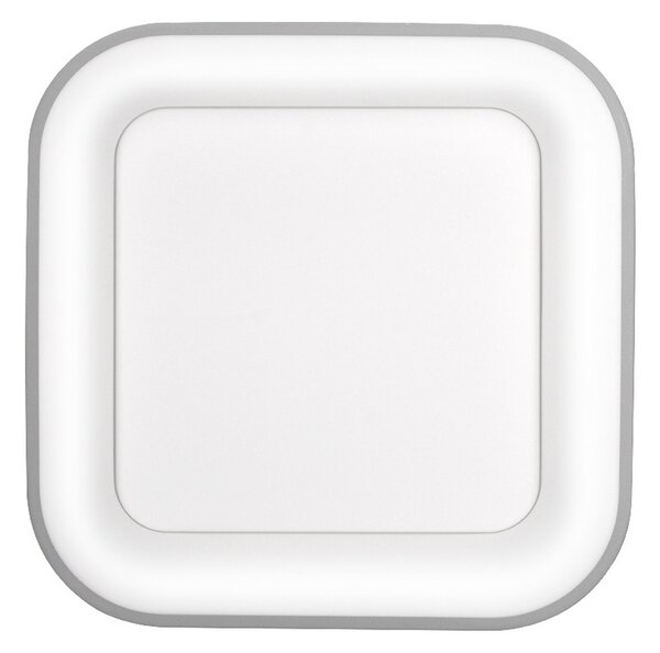 SOLIGHT LED stropné svetlo štvorcové Treviso, 48W, 2880lm, stmievateľné, diaľkové ovládanie, šedá