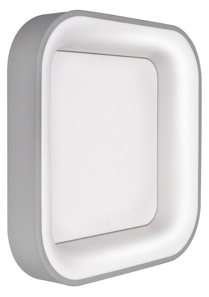 SOLIGHT LED stropné svetlo štvorcové Treviso, 48W, 2880lm, stmievateľné, diaľkové ovládanie, šedá