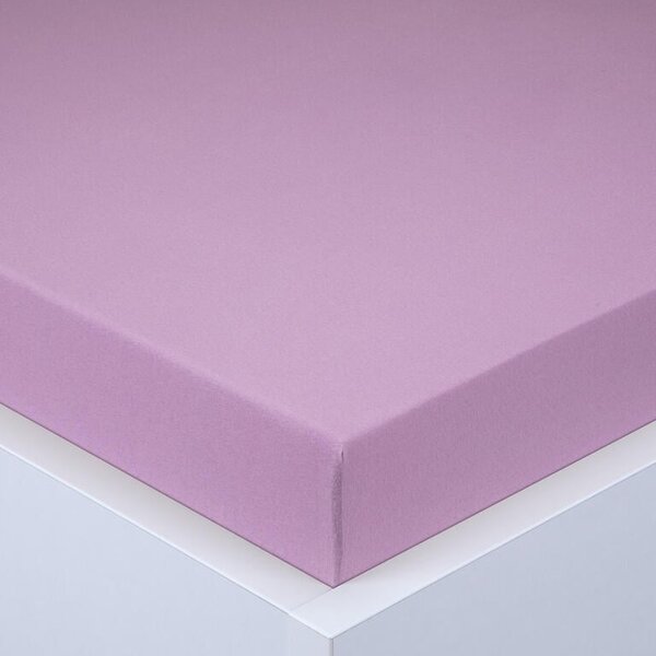 Napínacia plachta na posteľ jersey EXCLUSIVE fialová 160 x 200 cm