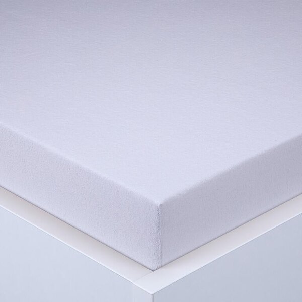 Napínacia plachta na posteľ froté EXCLUSIVE biela 180 x 200 cm