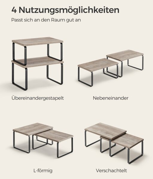 Set dvoch kuchynských políc KCS020X02