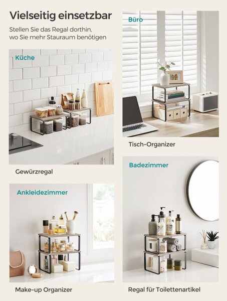 Set dvoch kuchynských políc KCS020X02