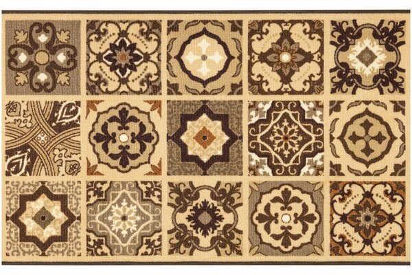 Protišmykový behúň PATCHWORK 07 béžový