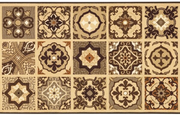 Protišmykový behúň PATCHWORK 07 béžový