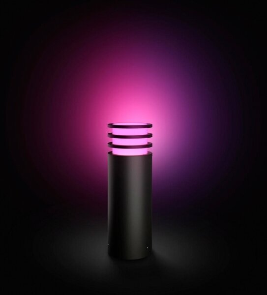 Philips - LED RGB stmievateľné vonkajšie svietidlo Hue LUCCA 1xE27/8,1W/230V IP44