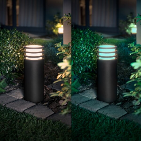Philips - LED RGB stmievateľné vonkajšie svietidlo Hue LUCCA 1xE27/8,1W/230V IP44