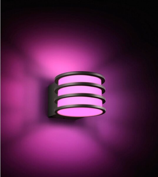 Philips - LED RGB stmievateľné vonkajšie nástenné svietidlo Hue LUCCA 1xE27/8,1W/230V IP44