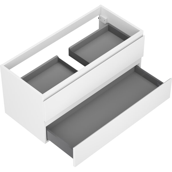 Mexen Orio, kúpeľňová skrinka 100 cm, 2 zásuvky, biela matná, 91A10-10047-2-BFF01