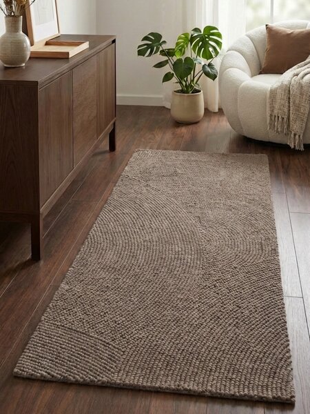 Hanse Home, Behúň Calmio 106219 Taupe, 80x200, hnedá, obývacia izba