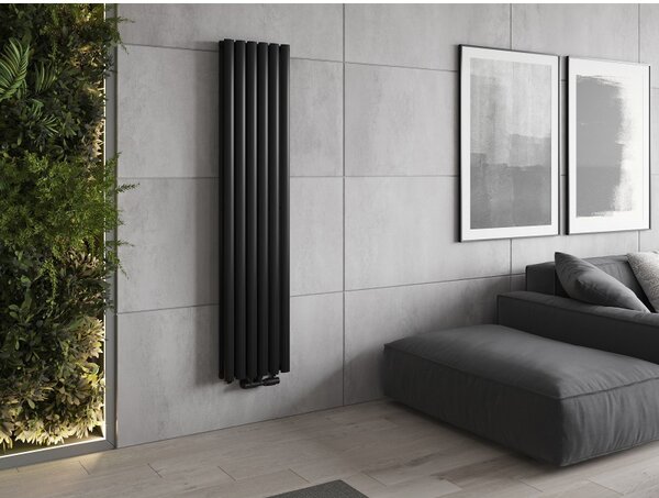 Mexen Dallas, vykurovacie teleso 1600 x 360 mm, 1039 W, čierna, W214-1600-360-00-70