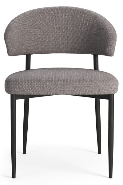 IRIS Svetlosivá Taupe (látka Basel 34) - MODERNÁ ČALÚNENÁ STOLIČKA DO OBÝVAČKY/JEDÁLNE LOFT