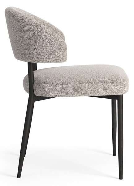 IRIS Béžová Latte (látka Monza 60) - MODERNÁ ČALÚNENÁ STOLIČKA DO OBÝVAČKY/JEDÁLNE LOFT