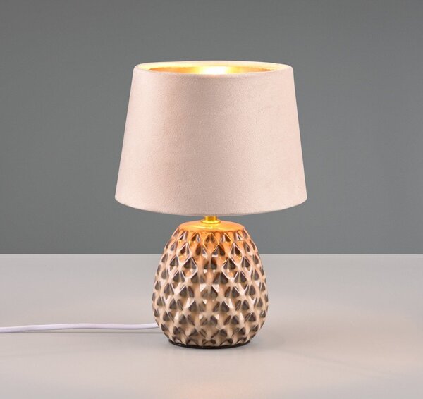 Béžová stolová lampa (výška 27 cm) Ariana - Reality