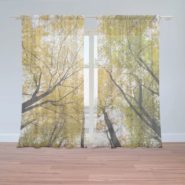 Sablio Záclony Koruny stromov: 2ks 150x250cm