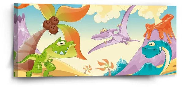 Sablio Obraz Dinosauri 5 - 110x50 cm