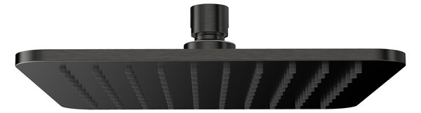 OMNIRES SLIMLINE stropná sprcha, tropický dážď, čierna - 20x20 cm