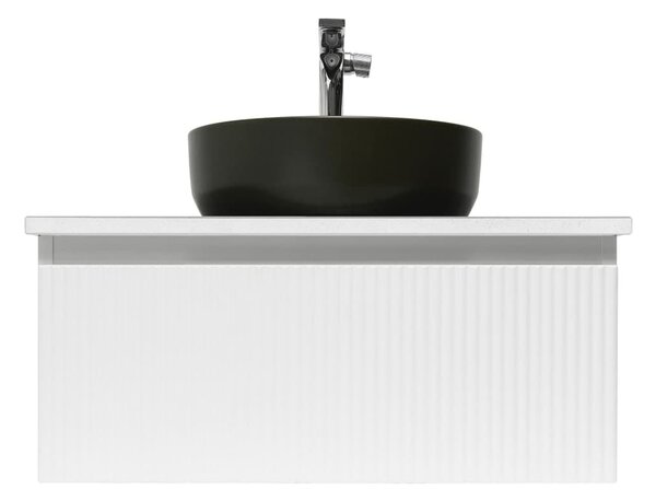 Kúpeľňová skrinka s umývadlom a batériou SAT Evolution 78x30x44,8 cm biela matná SATEVO80WMDBUC