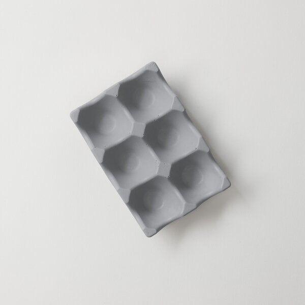 ODLITO Betónový podnos na vajíčka – sivá – 14 cm