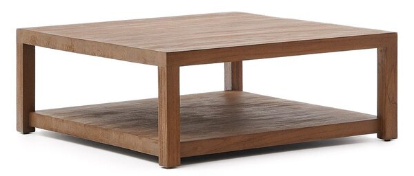 Konferenčný stolík z tíkového dreva v prírodnej farbe 90x90 cm Sashi – Kave Home