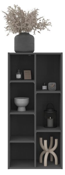 REGÁL, antracitová, 50/106/26 cm Boxxx - Online Only drobný nábytok, Online Only
