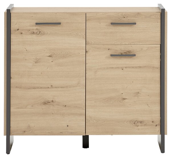 KOMODA, sivá, farba duba, 97,1/86,01/41,3 cm Hom`in - Komody