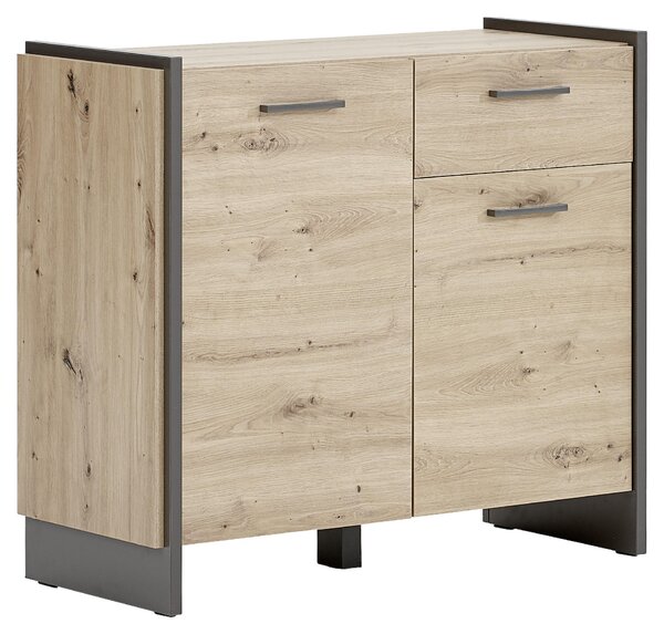 KOMODA, sivá, farba duba, 97,1/86,01/41,3 cm Hom`in - Komody