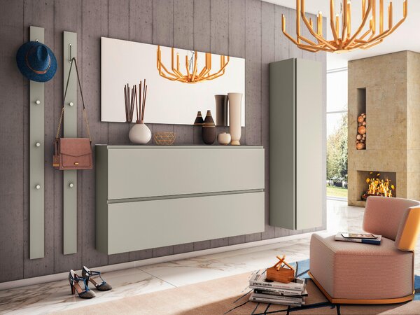 VEŠIAKOVÝ PANEL, taupe, 10/165/3 cm Moderano - Vešiakové steny