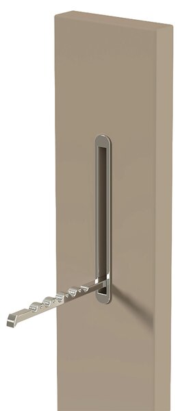 VEŠIAKOVÝ PANEL, taupe, 10/165/3 cm Moderano - Vešiakové steny