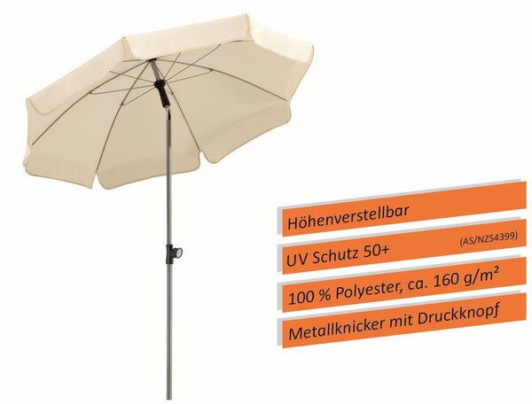 SLNEČNÍK 150/220/150 cm Schneider - Online Only záhrada, Online Only