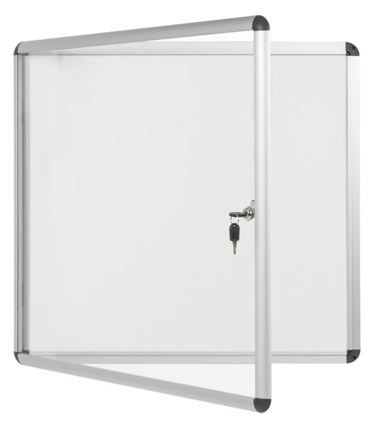 Vnútorná vitrína s bielym magnetickým povrchom, 720 x 674 mm