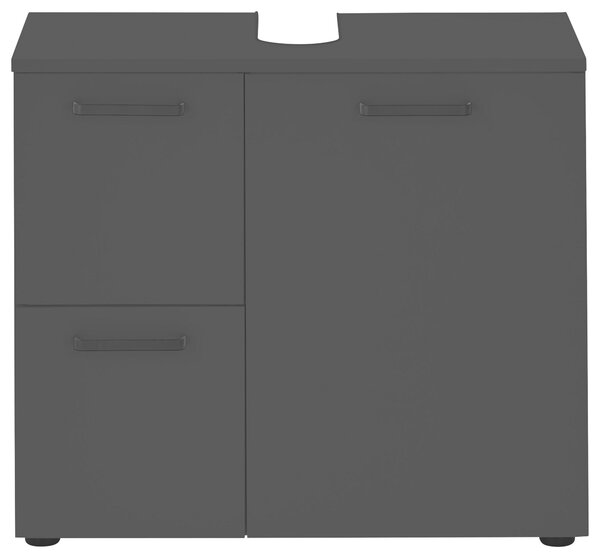 SKRINKA POD UMÝVADLO, čierna, čierna, 70/60/35 cm MID.YOU - Kúpeľňové skrinky, Online Only