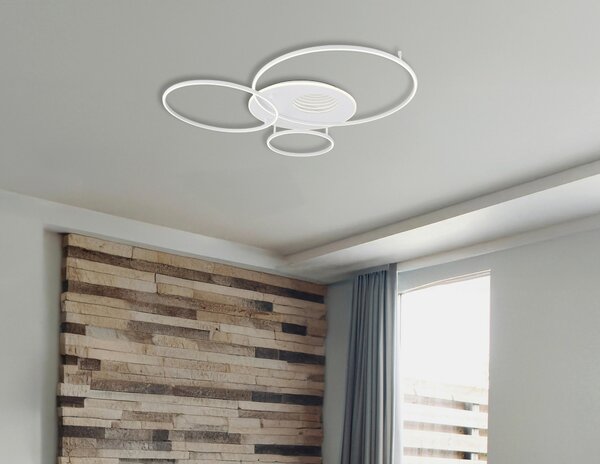 STROPNÉ LED SVIETIDLO, 126,4/105,3/13 cm Globo - Online Only bytové doplnky, Online Only
